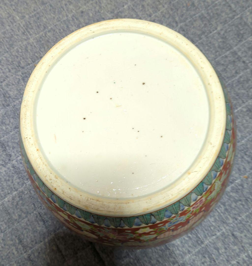 有田焼　赤絵火鉢　骨董品　販売済