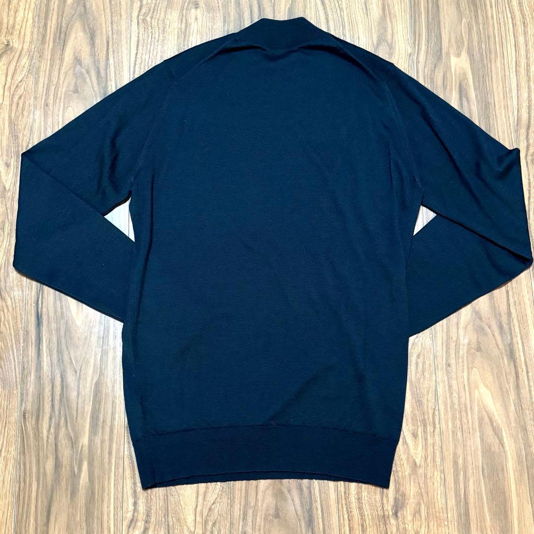 まもなくセール終了　ジョンスメドレー　モックネック　HARCOURT 黒 30G