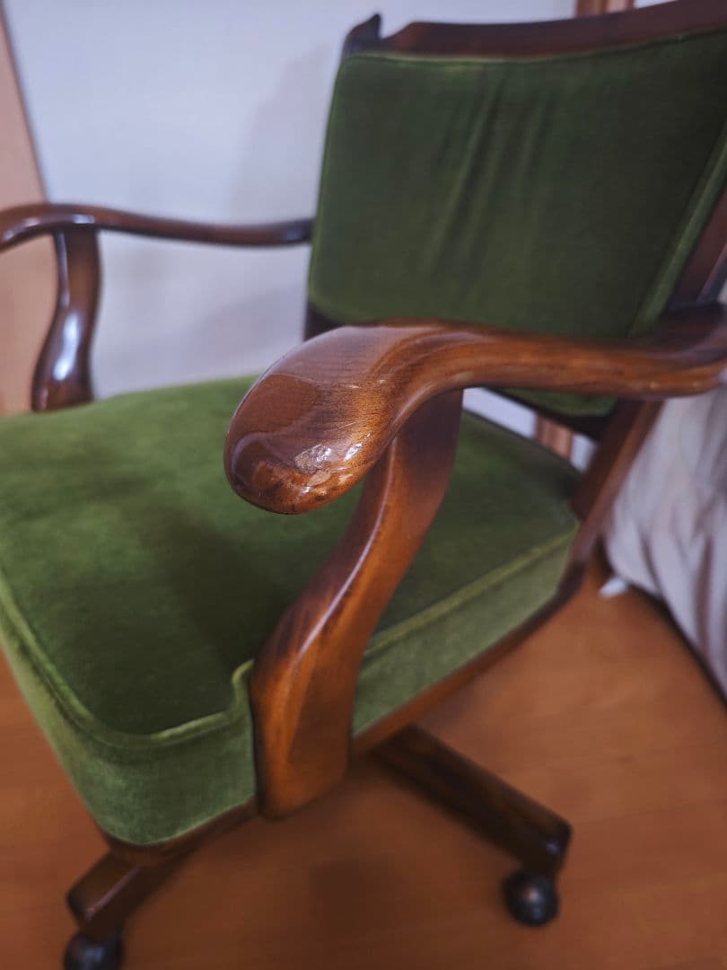 オールド カリモク コロニアルシリーズ デスクチェア ビンテージ