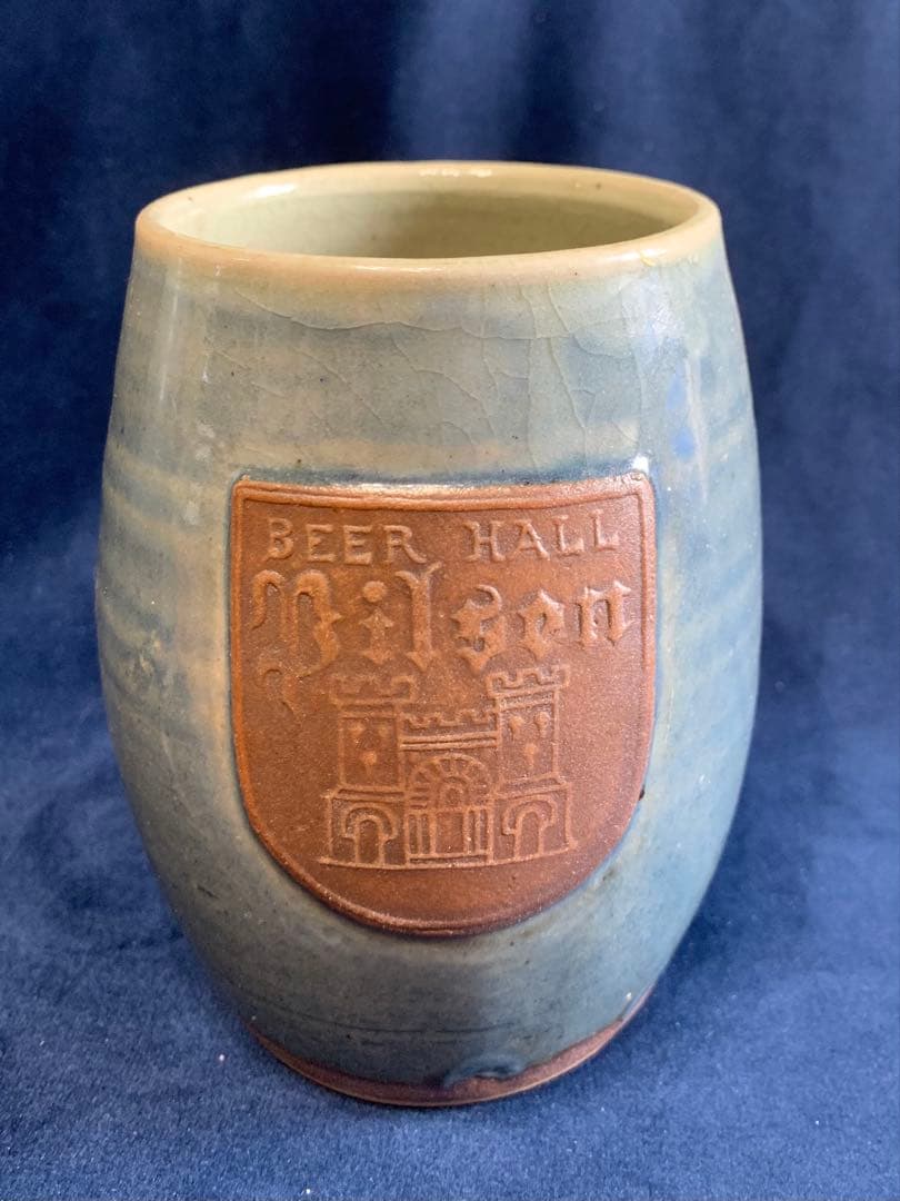 銀座ビアホールの名店ピルゼンのビアマグエンブレム付きジョッキ（２個セット)