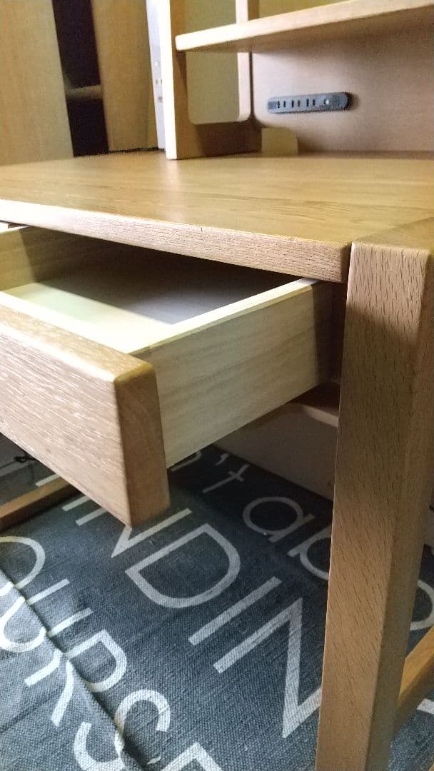 ※値下げ中※学習机◆浜本工業◆デスク◆棚付き◆中古品(2412④)
