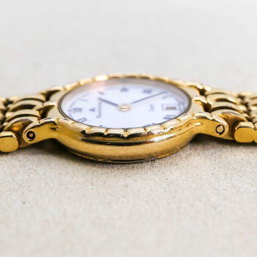 稼働 モーリスラクロア 腕時計 ローマン デイト ゴールド レディース1433