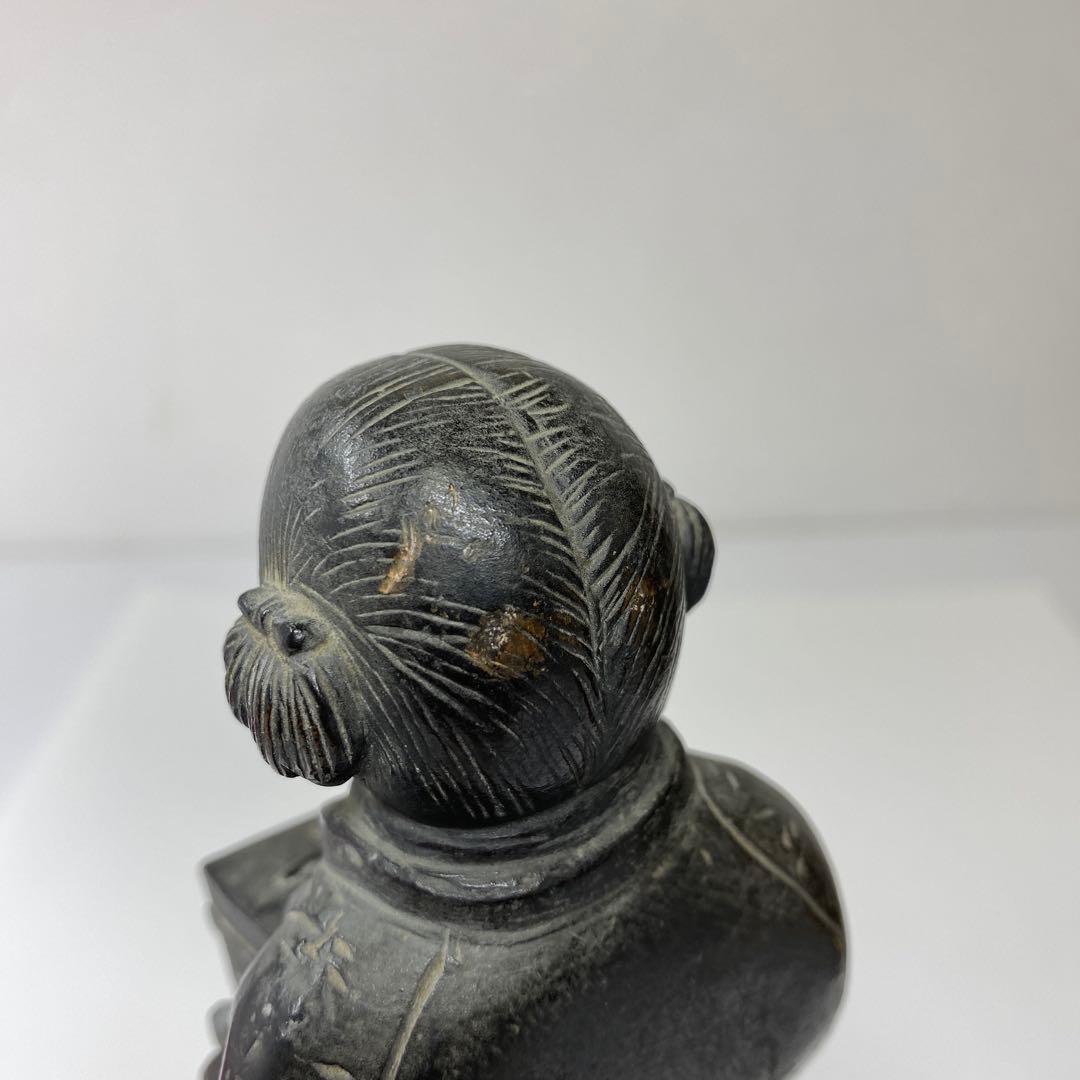 古銅　童子神　1804g 木箱付　トコエ　東さ7-0424☆2F