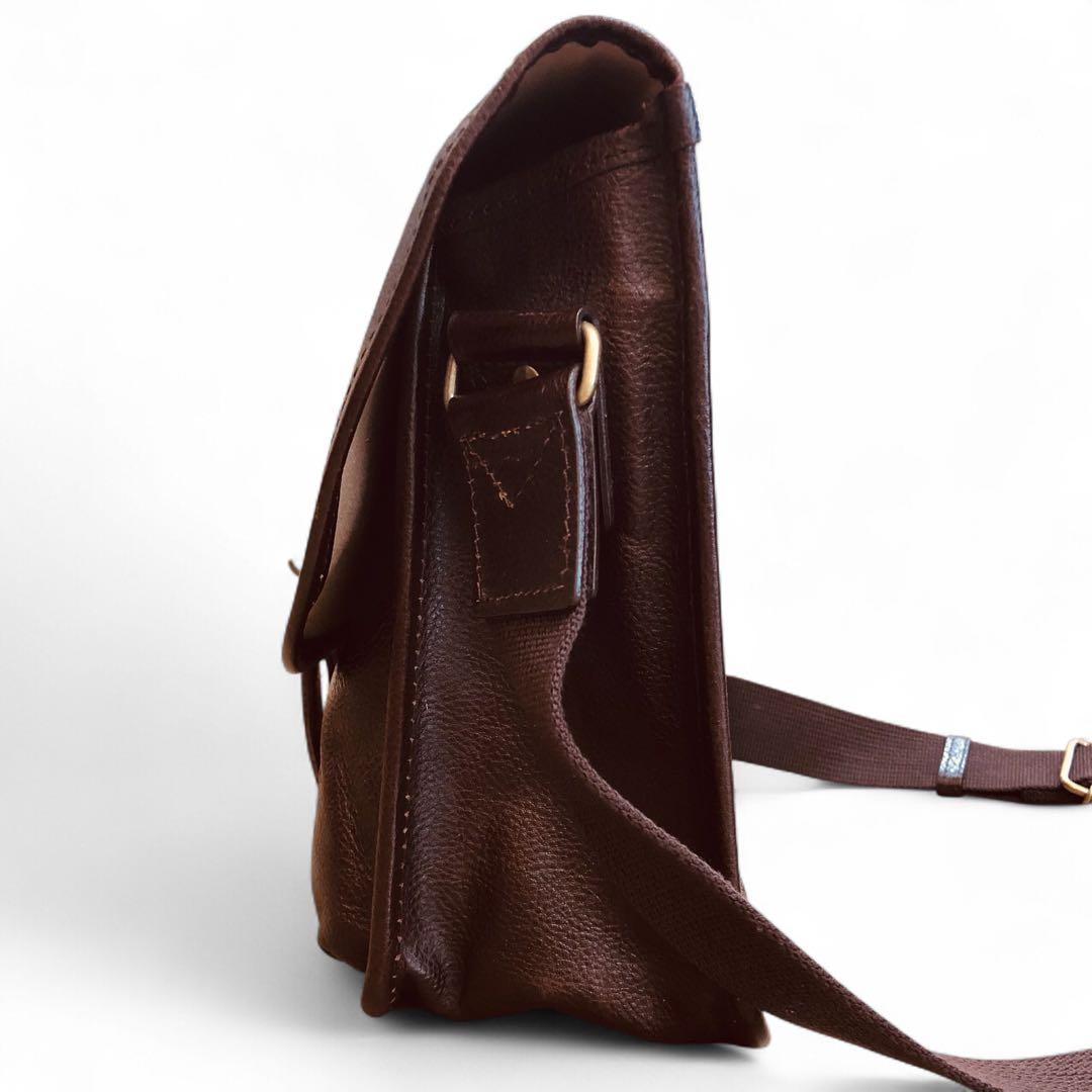 AVIREX レザー ショルダーバッグ BULTO アヴィレックス フラップ　茶