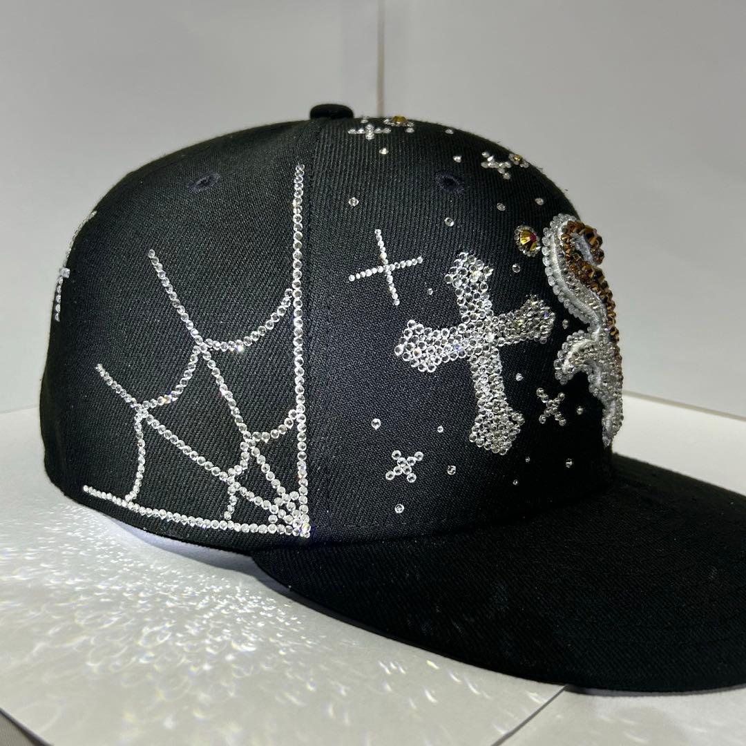 プ*A様 ジュエルキャップブラック ストリート （ホワイトソックス）