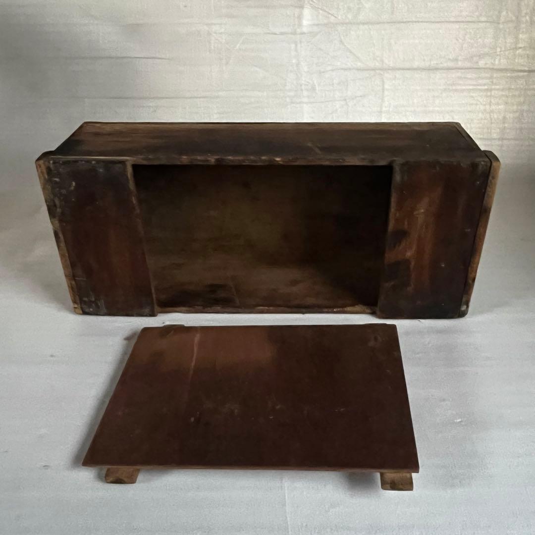 アンティーク　見た目が可愛い　木製　保管箱　木箱　収納ボックス