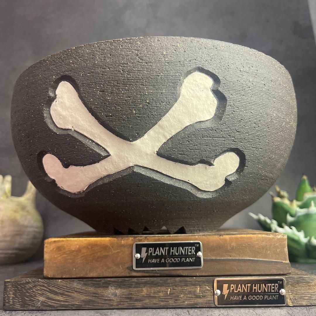 MAX サイズ　狩人 PLANT HUNTER オリジナル作品　植木鉢 陶器