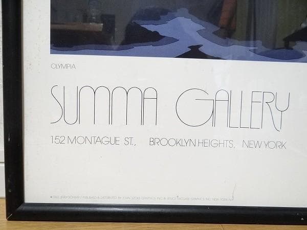 80年代 ジェリー・シュル セリグラフ シルクスクリーン アートポスター 当時物