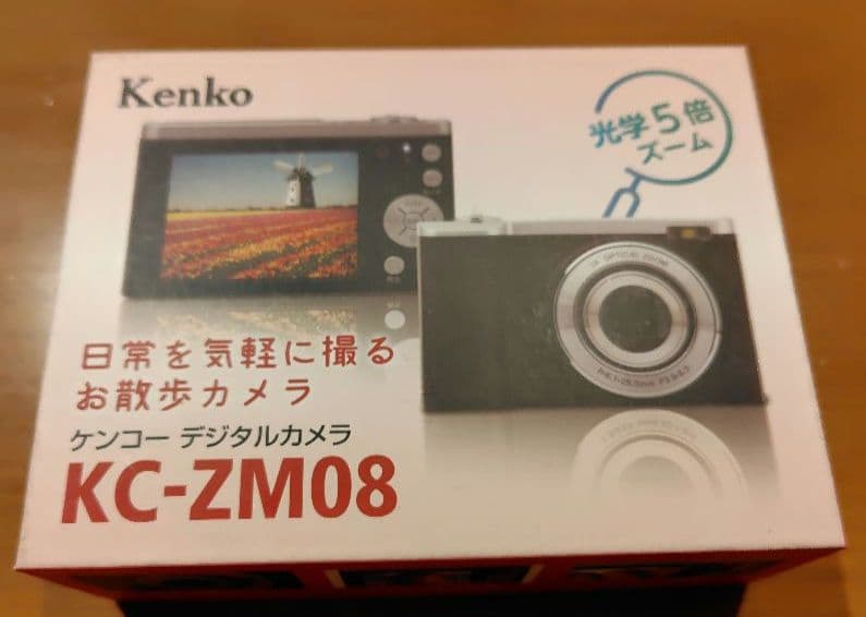 Kenko KC-ZM08 コンパクトデジタルカメラ 美品 SD付 初心者向け