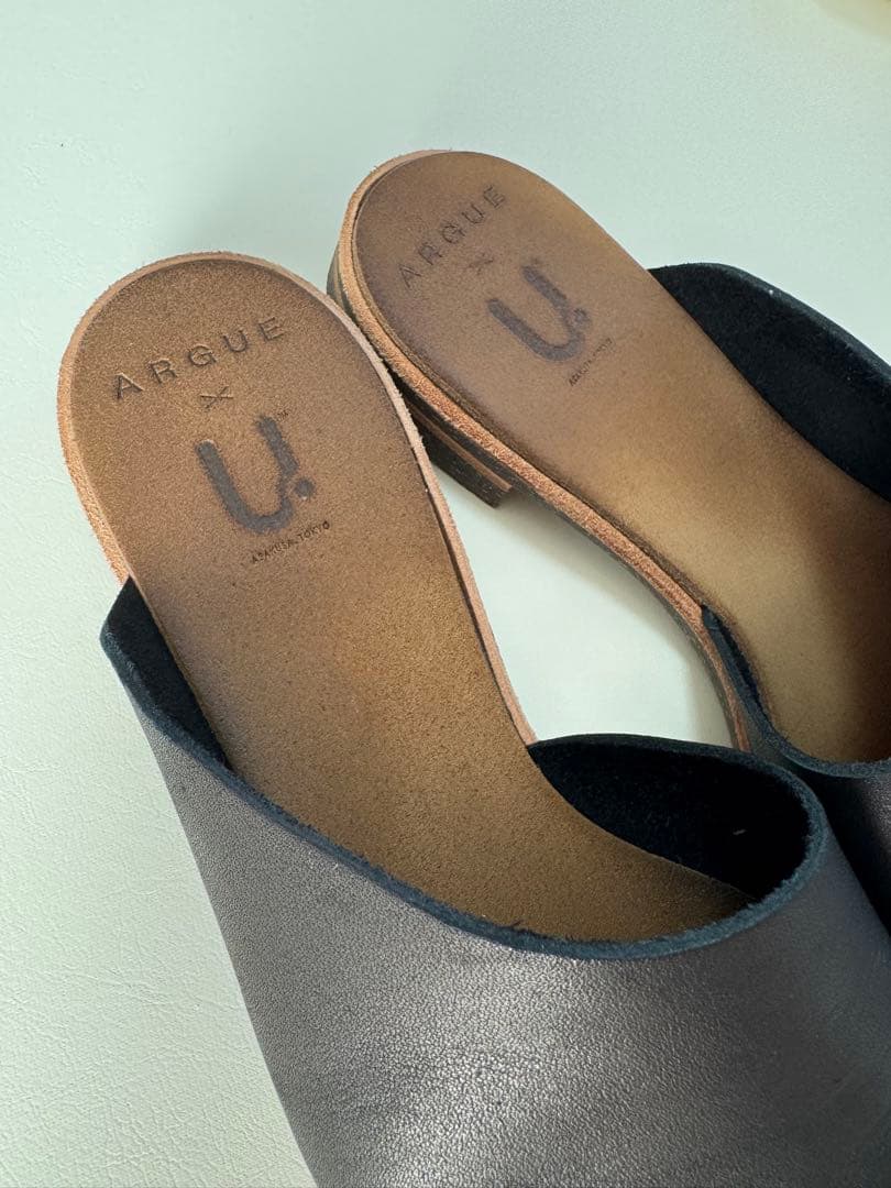 【argue×U-DOT】ミュール　シューズ　25cm