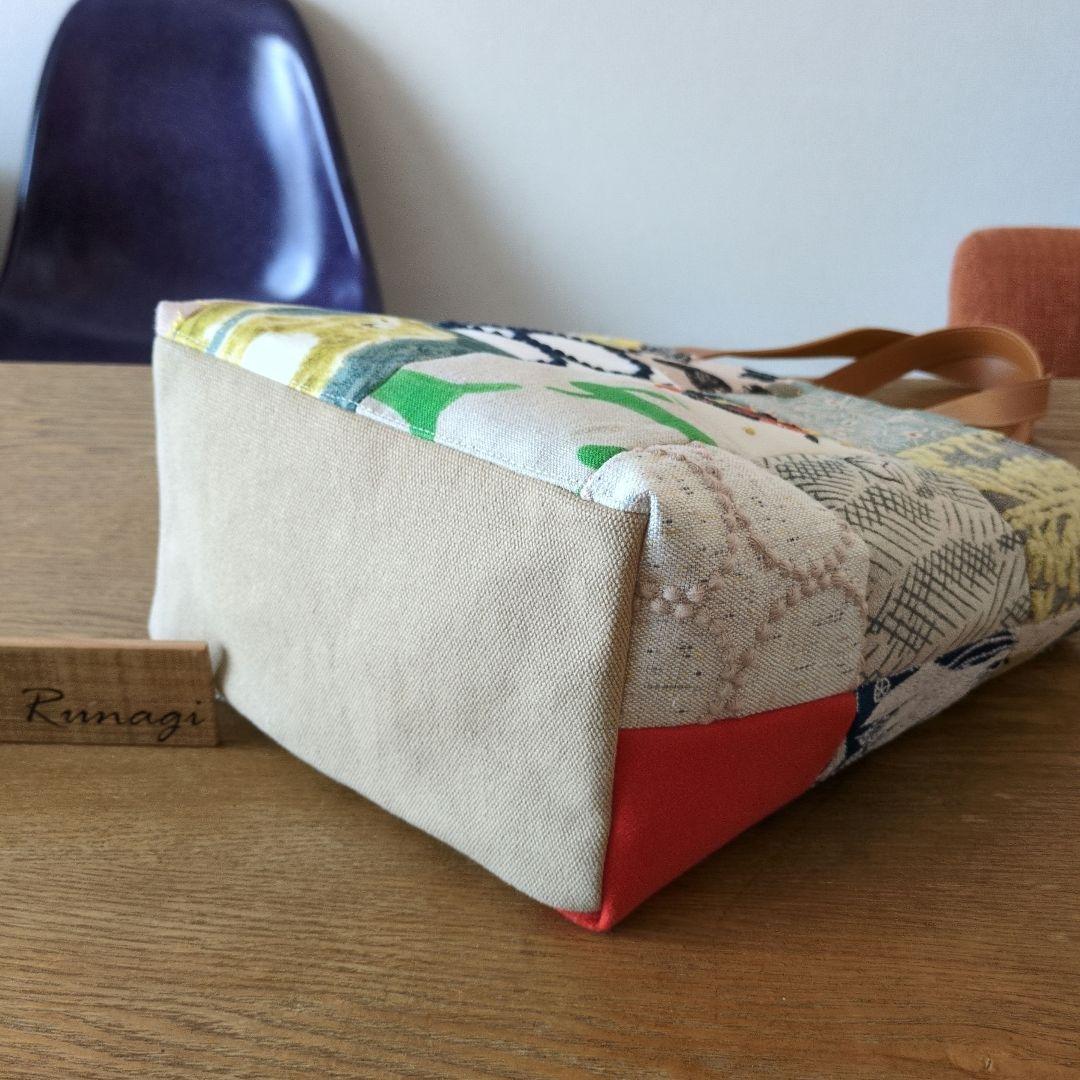 【1556】パッチワーク ハンドバッグ＊ミナペルホネン