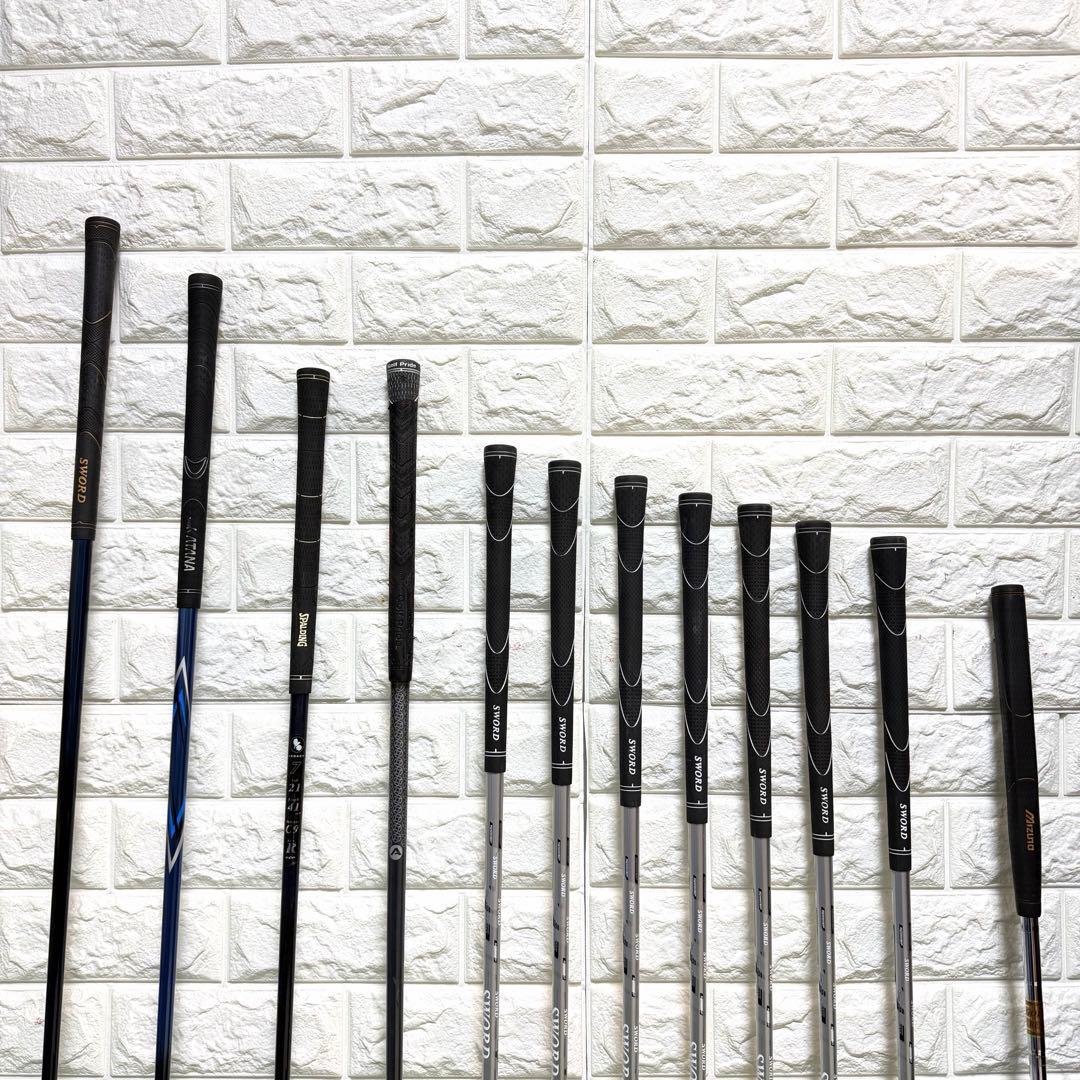 ゴルフセット　豪華　SWORD ラウンド仕様　カスタム　メンズ　すぐ使える　良好