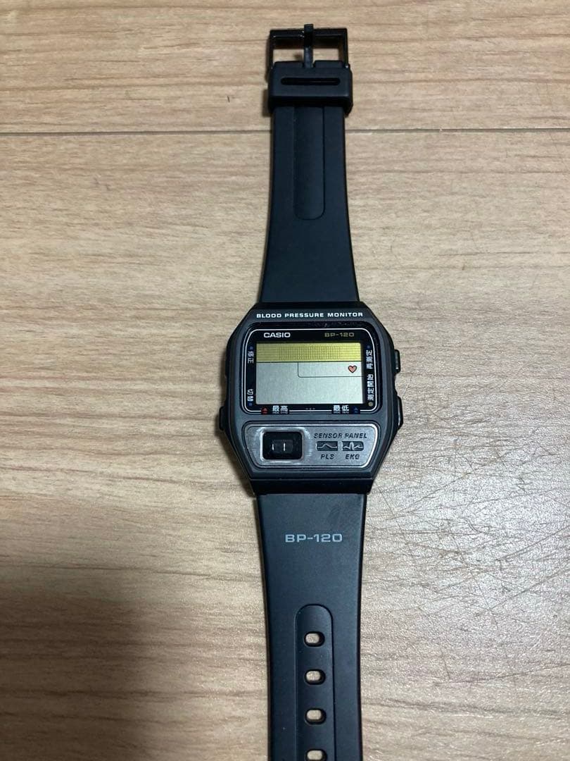 Casio デジタル腕時計 ブラック　BP-120 脈拍