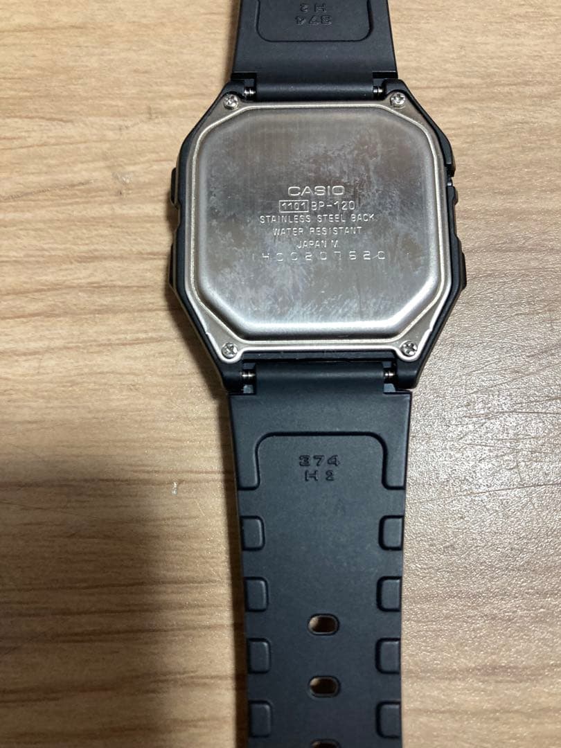 Casio デジタル腕時計 ブラック　BP-120 脈拍