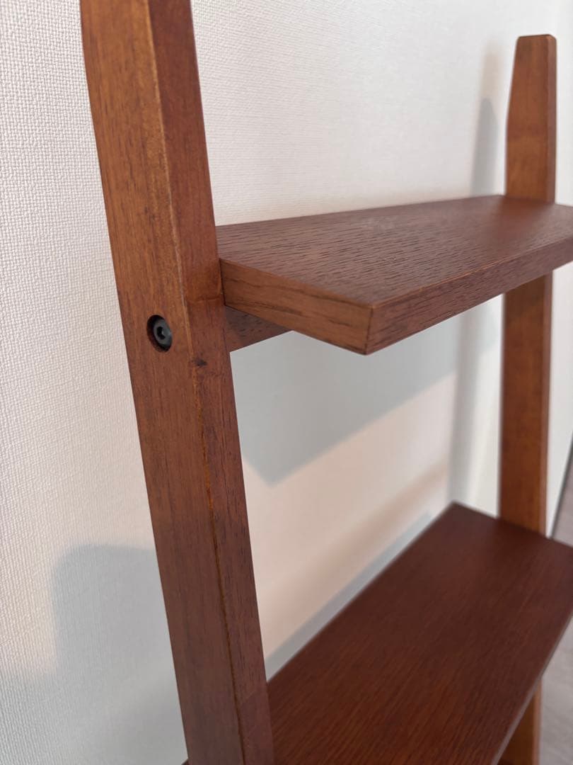 5段木製ラック ブラウン