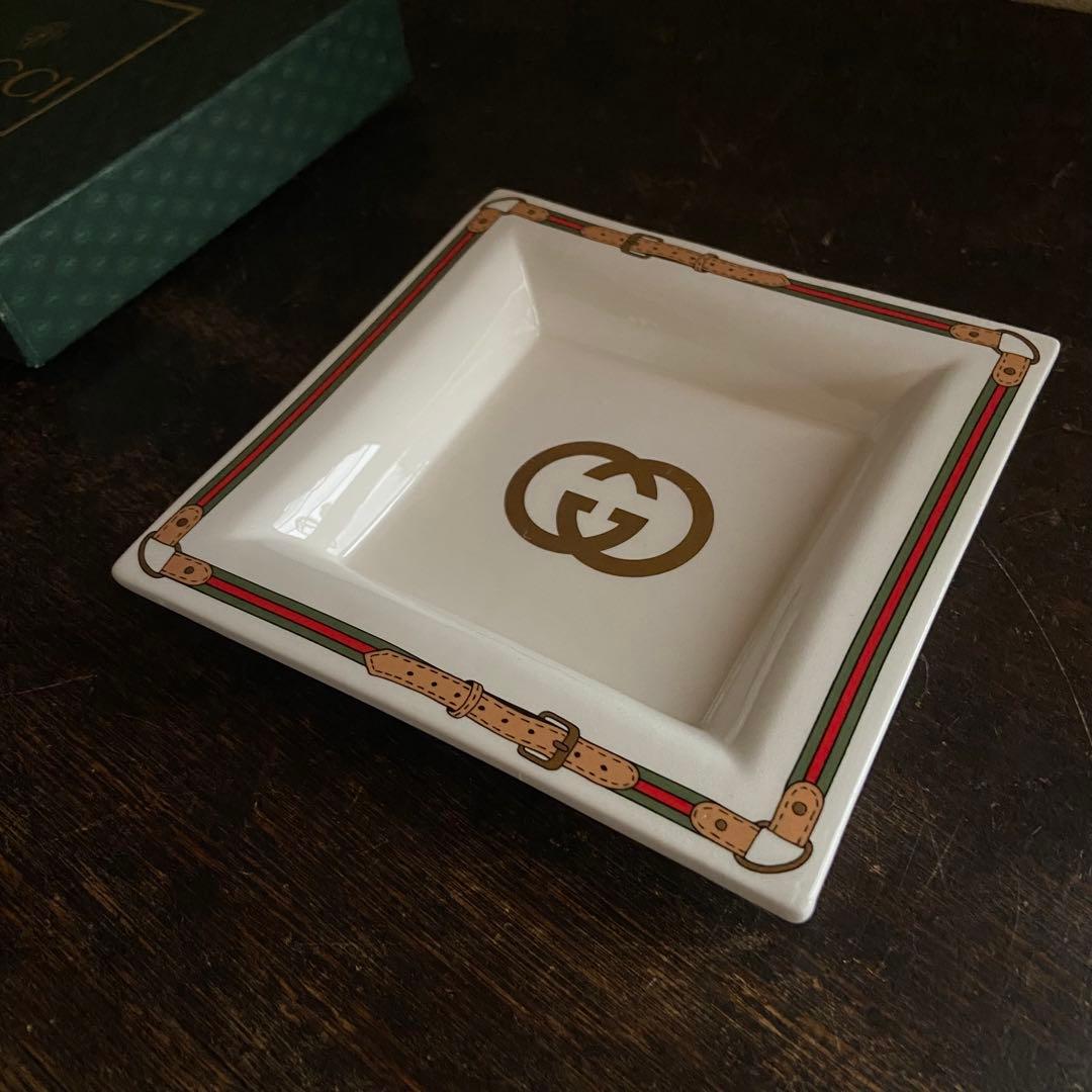 オールドグッチ　灰皿　GUCCI 箱付き　未使用品　美品　アッシュトレイ