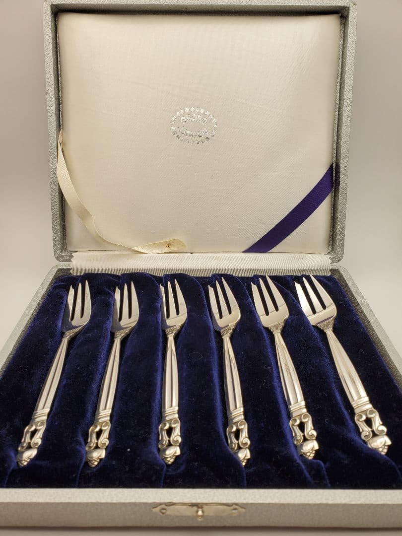 ジョージジェンセン　エコーン　ケーキフォーク６本セット