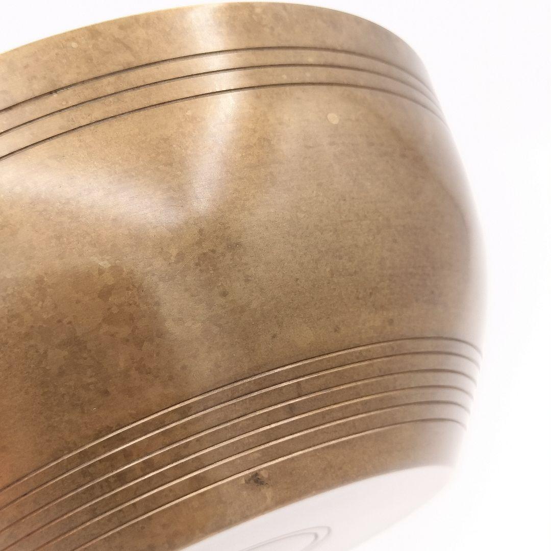 a197 建水　砂張建水　瓔珞　吉羽興兵衛　茶道具　茶道　古物　響銅