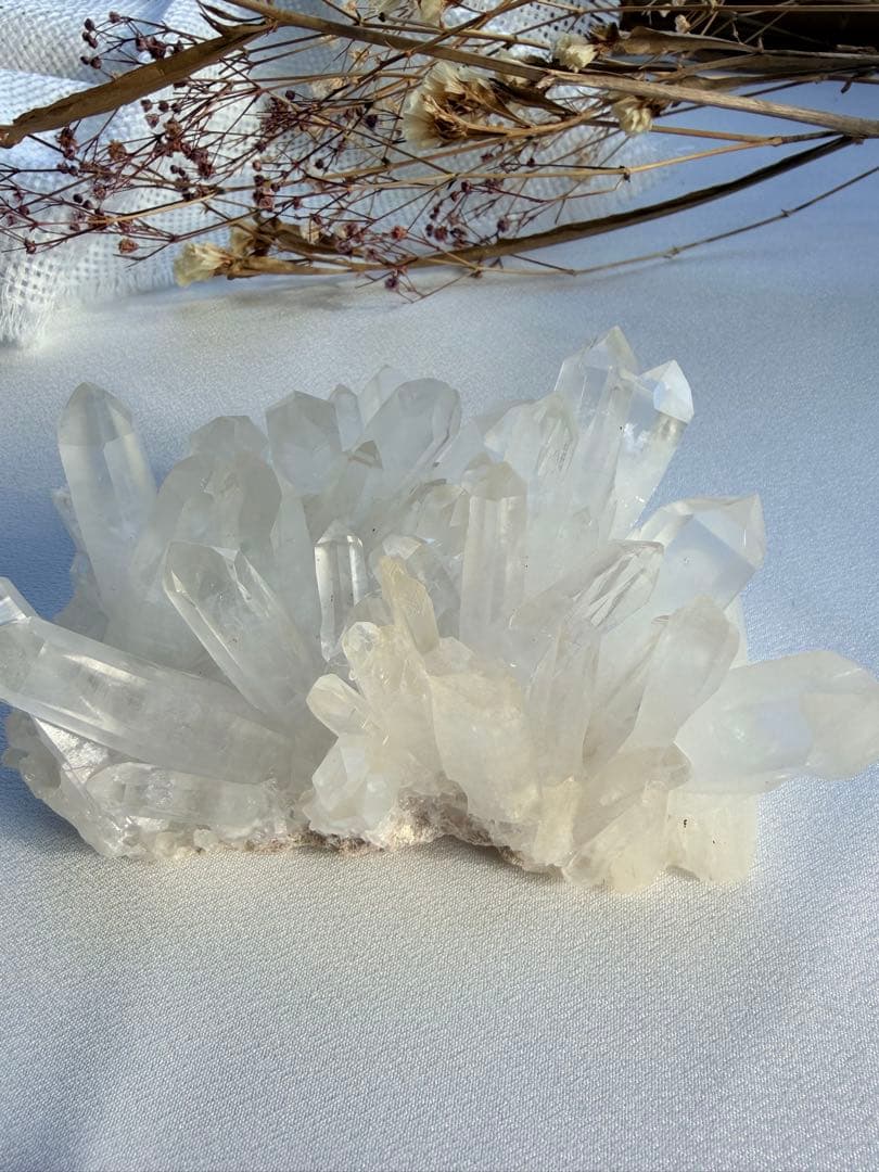透明感◎ 聖美☆結晶♡ヒマラヤ山脈マニカラン水晶　クラスター