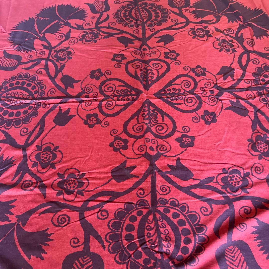 marimekko ヴィンテージテーブルクロス 赤