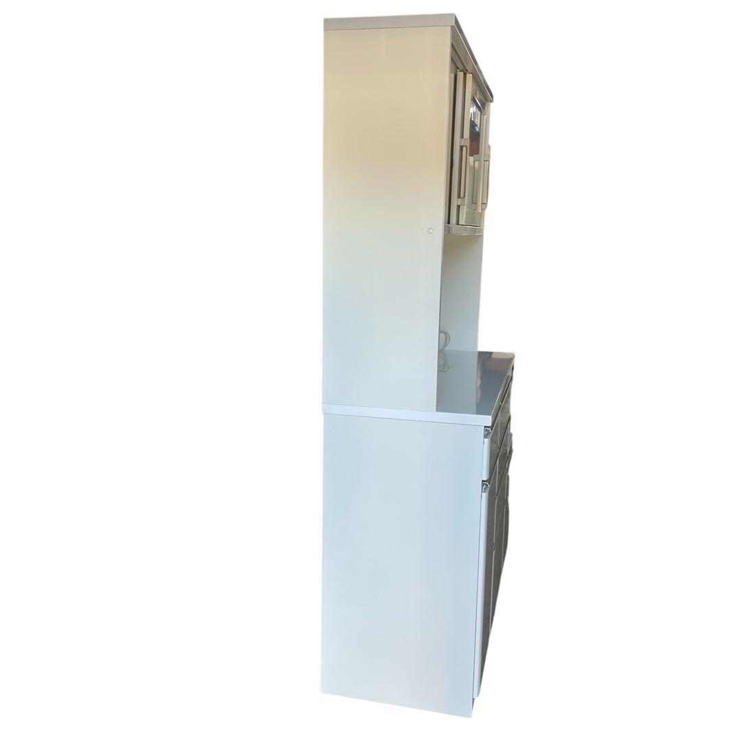 NITORI ニトリ 食器棚 120KB-WH キッチンボード アルミナ2 白