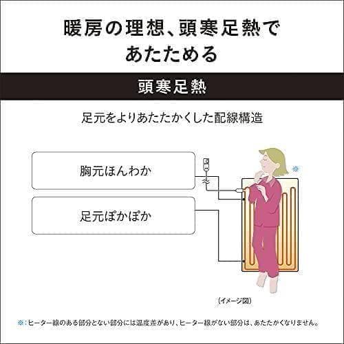パナソニック 電気しき毛布 シングル 140×80cm 丸洗い可 室温センサーb