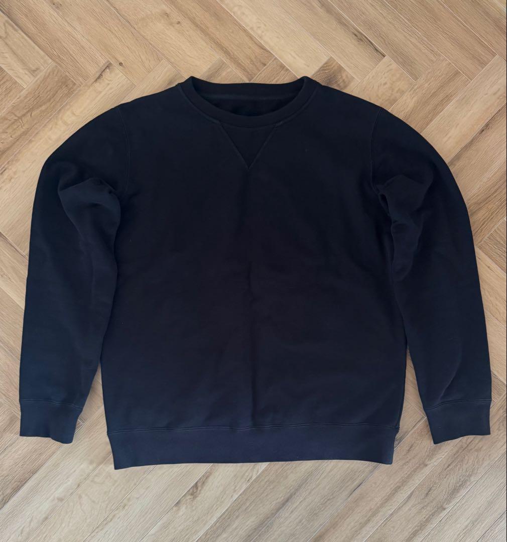 Maison Margielaマルジェラ 無地スウェット 黒 サイズ52