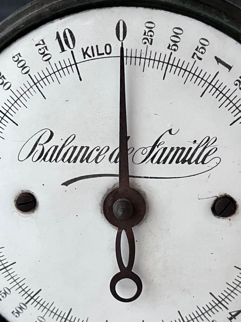 【美品】フランスアンティーク 鋳物製のスケール