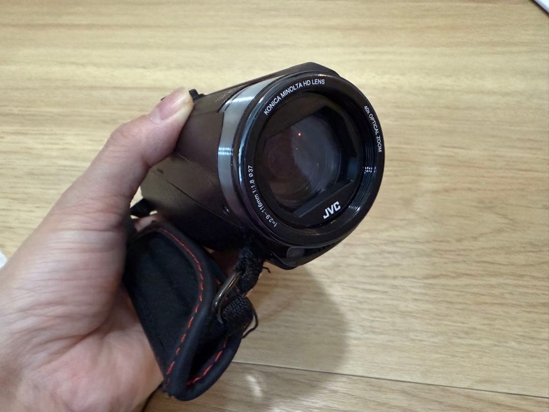 JVC ビデオカメラ Everio R GZ-RX600 ブラウン　【三脚付】