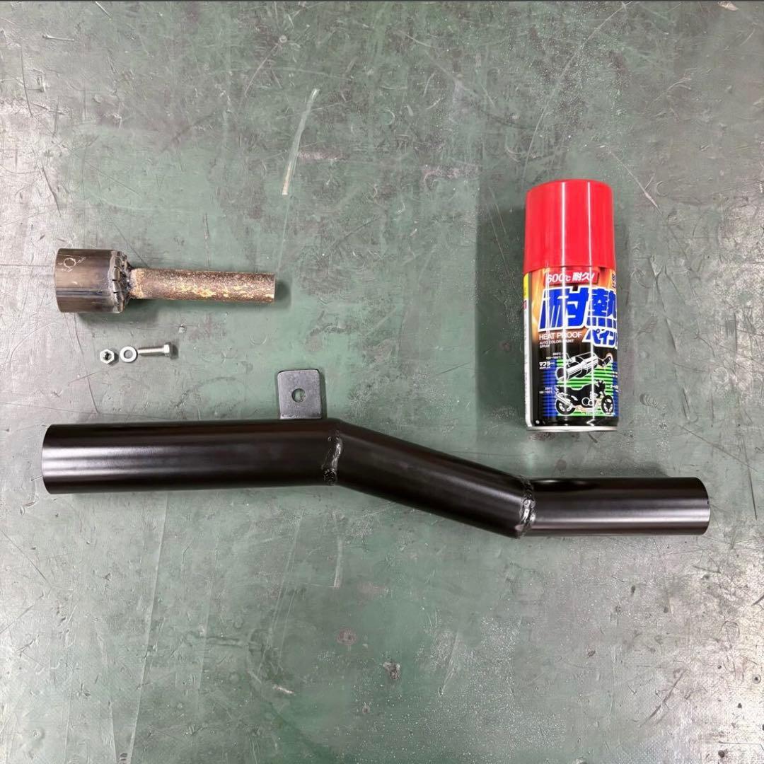 も*様 エストレア250 ワンオフヨシムラ風ショート菅スリップオン