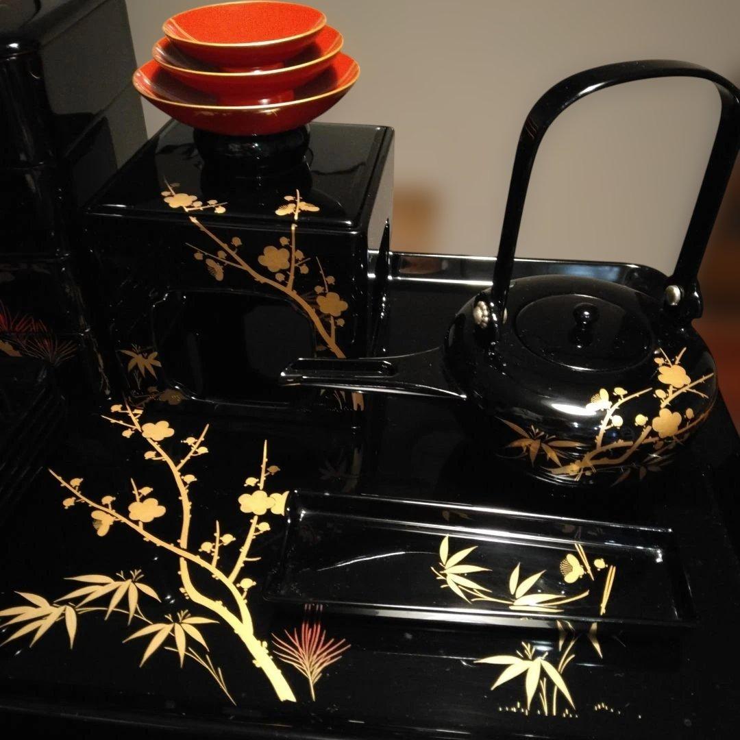 御屠蘇器重箱セット　越前塗り