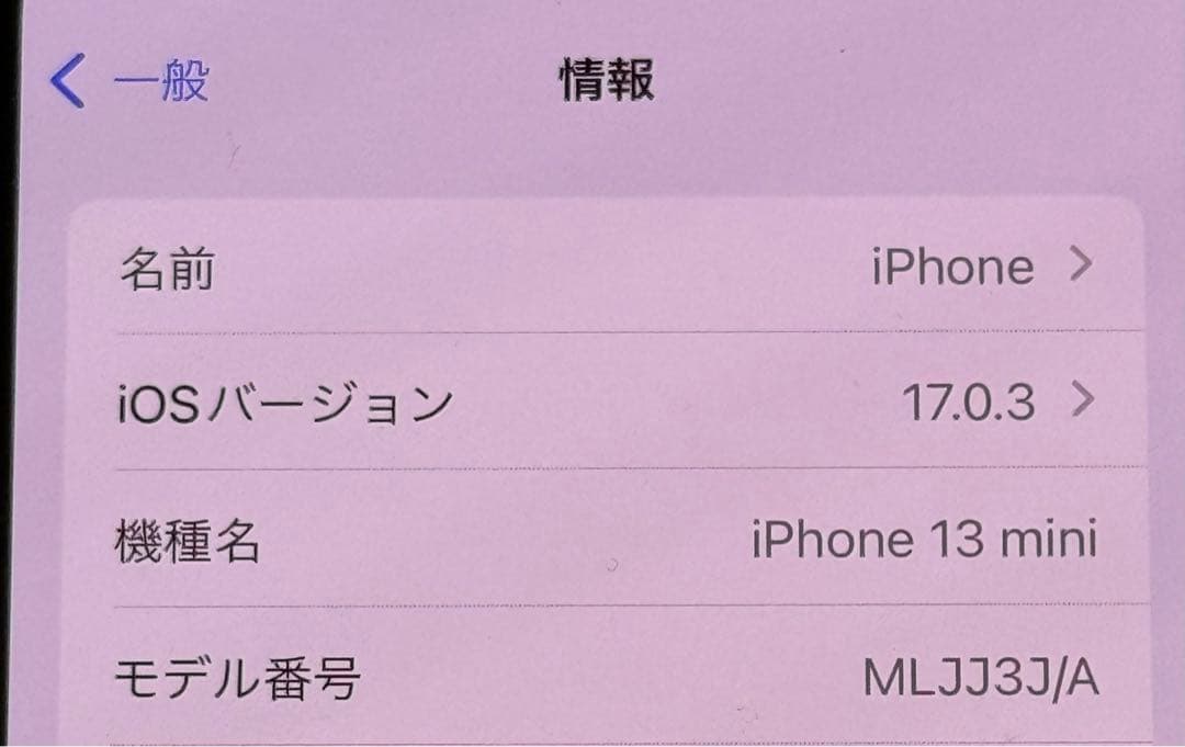 お値下9/17 iPhone 13 mini 256 GB SIMフリー