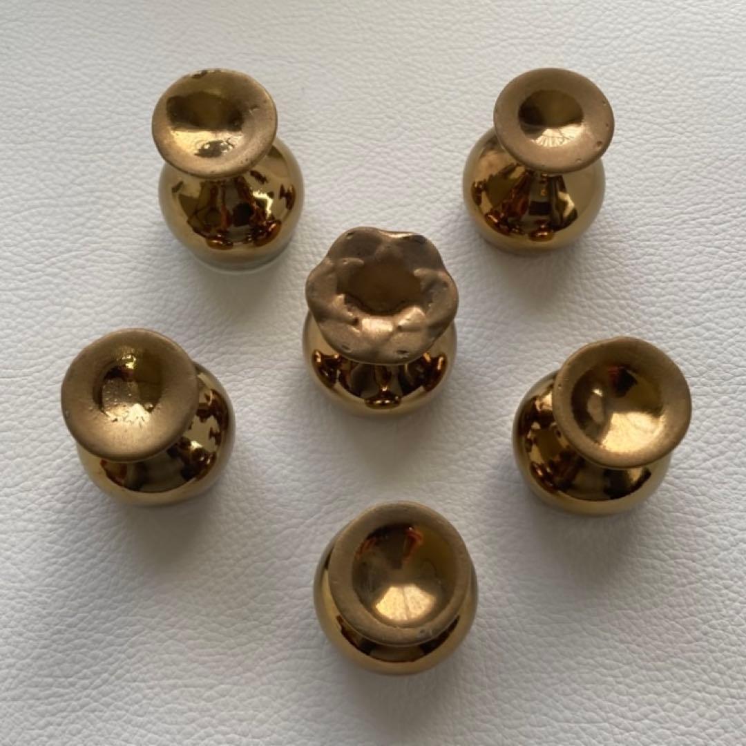 ティーポット カップ 茶器 置物 陶磁器 金色 装飾品 レトロ ヴィンテージ