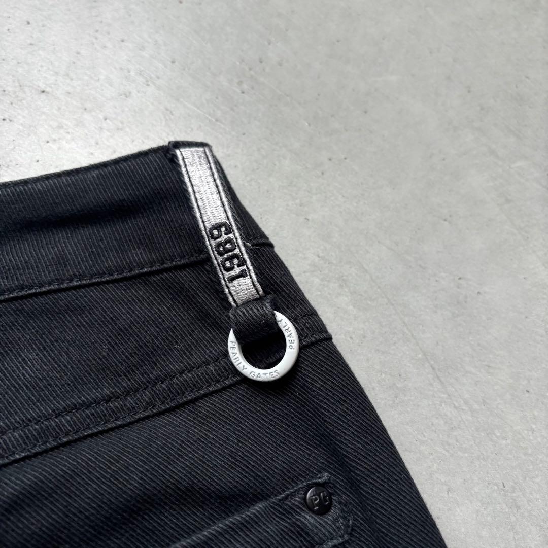 PEARLY GATES パーリーゲイツ ストレッチロングパンツ ブラック 1