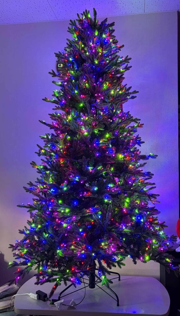 未使用 ★ コストコ 228cm クリスマスツリー 電飾付き LED 1850個