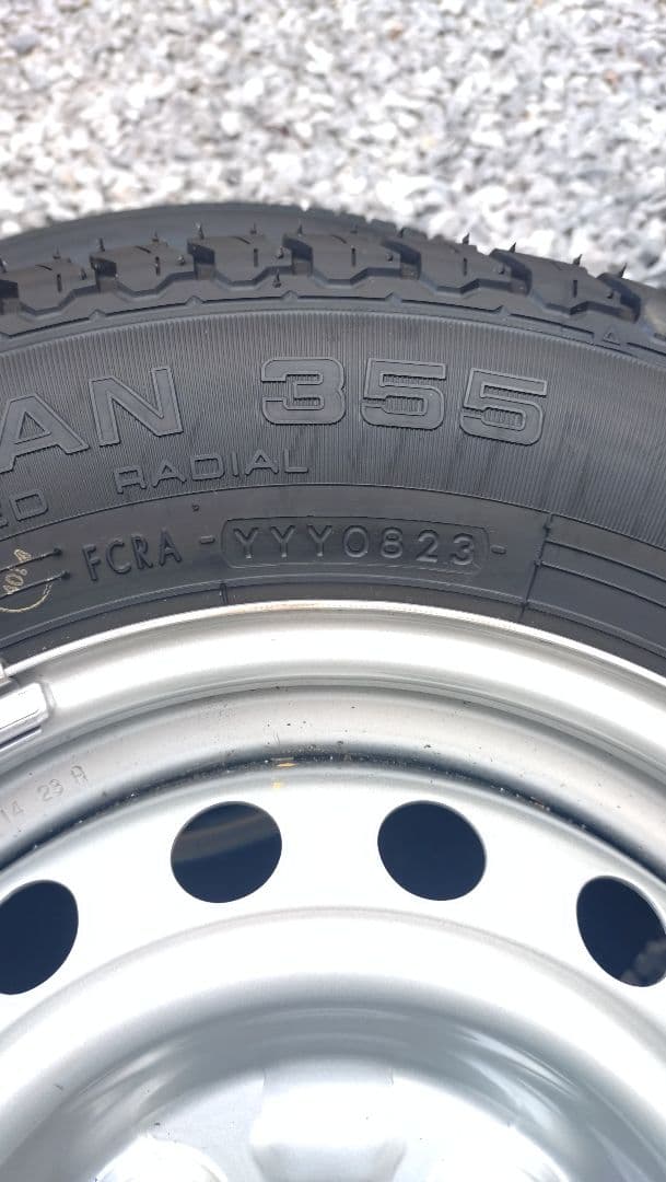②145/80R12LTヨコハマタイヤ・ホイールセット 2023年製