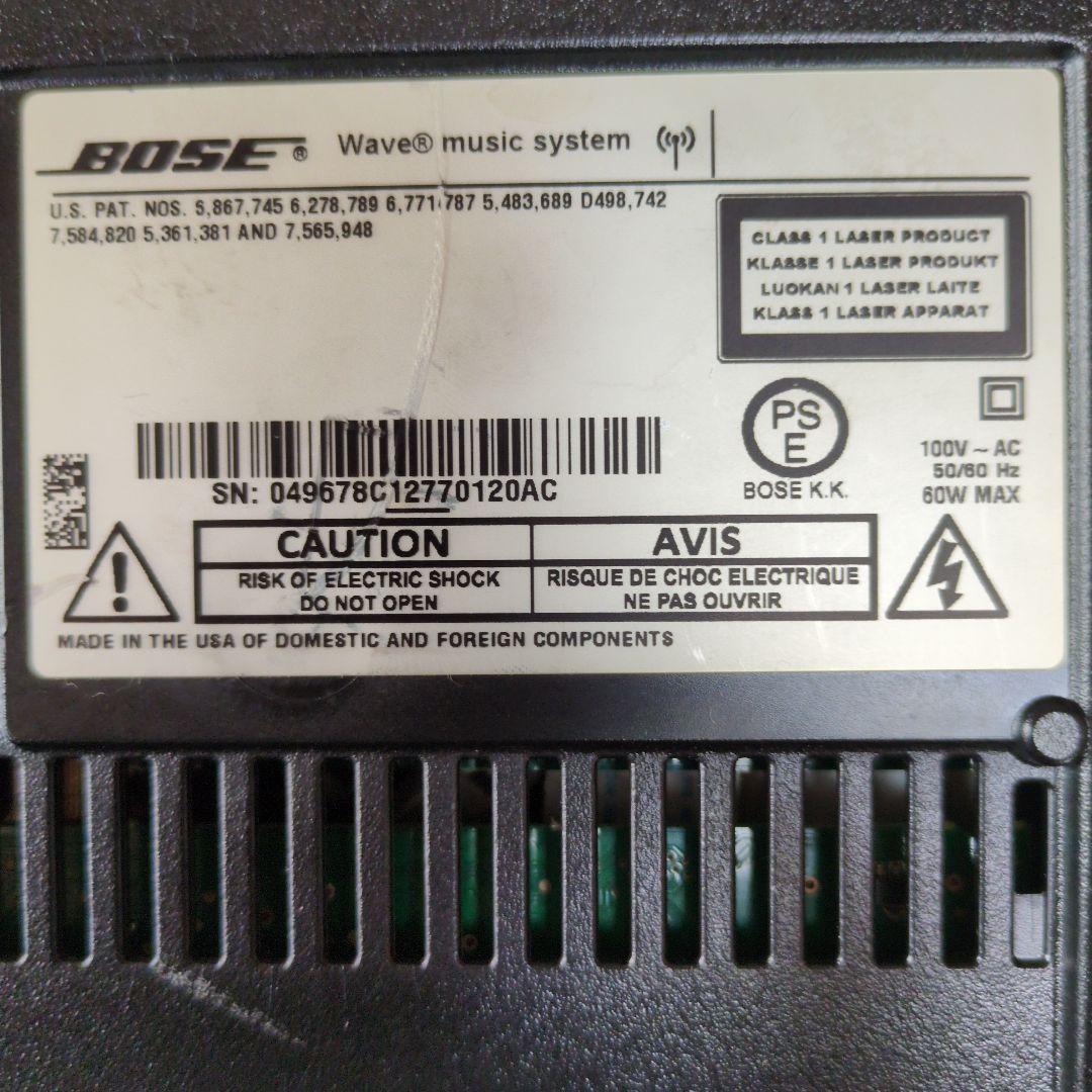 BOSE Wave Music System 動作品純正リモコン コード取説