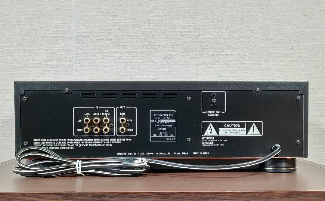 ビクター TD-V711 ３ヘッドカセットデッキ【録音再生良好】③