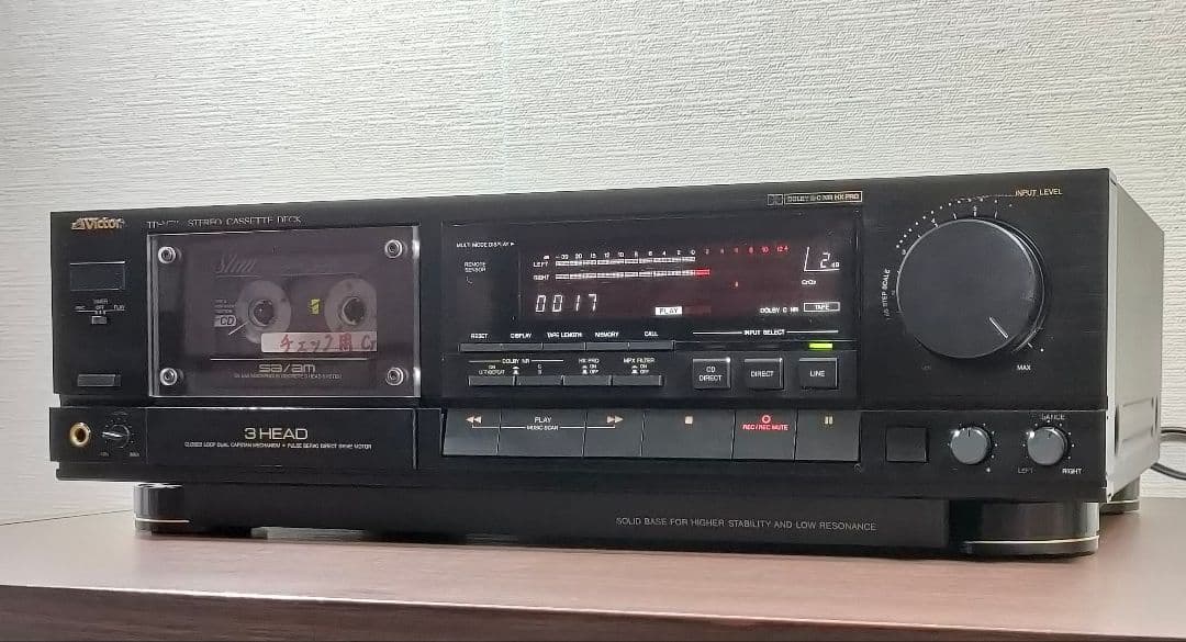 ビクター TD-V711 ３ヘッドカセットデッキ【録音再生良好】③