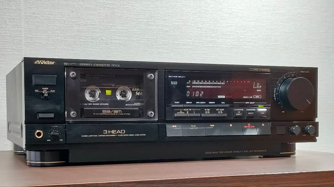 ビクター TD-V711 ３ヘッドカセットデッキ【録音再生良好】③