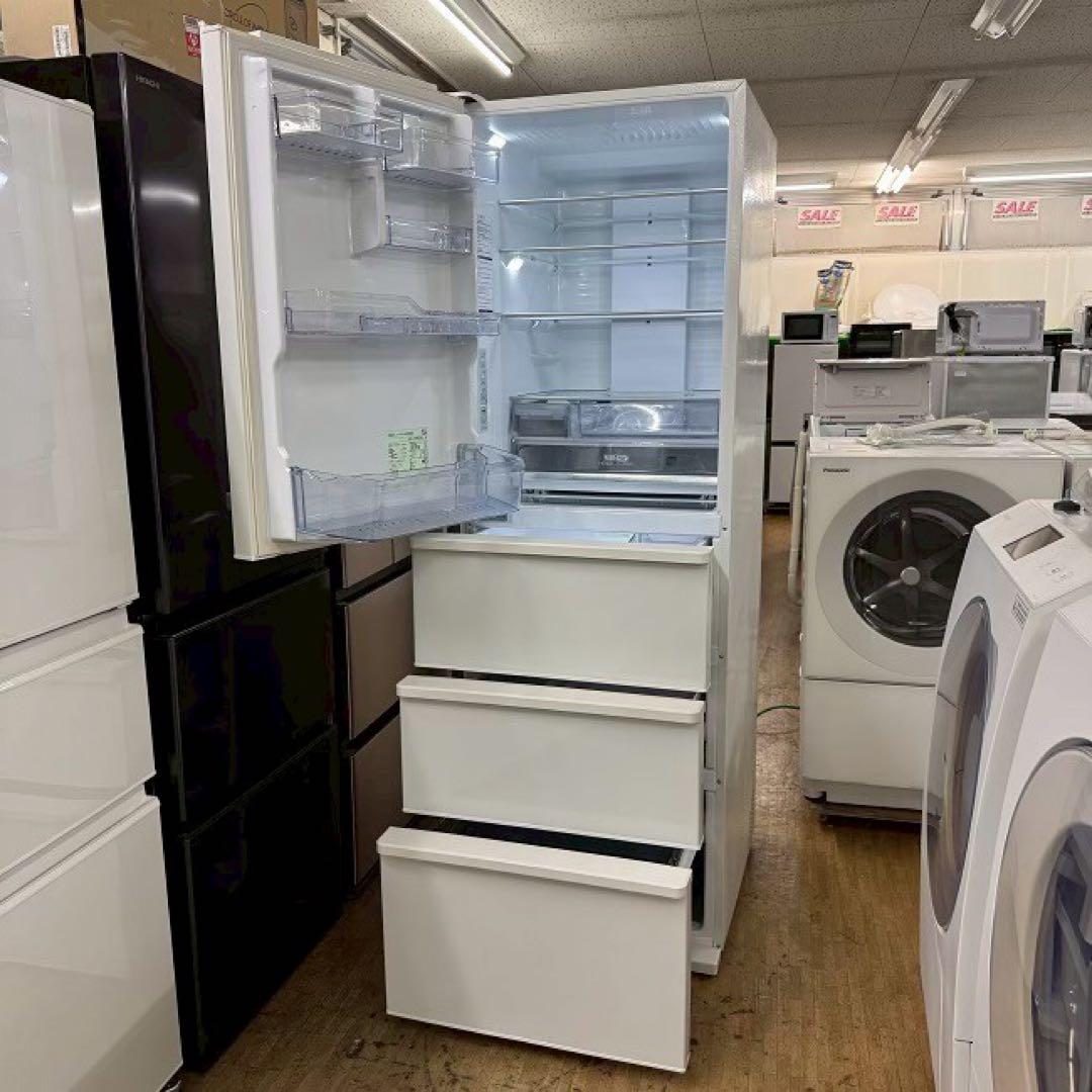 東京23区配送無料　冷蔵庫　アクア　458L 幅60cm 自動製氷機能付き　美品