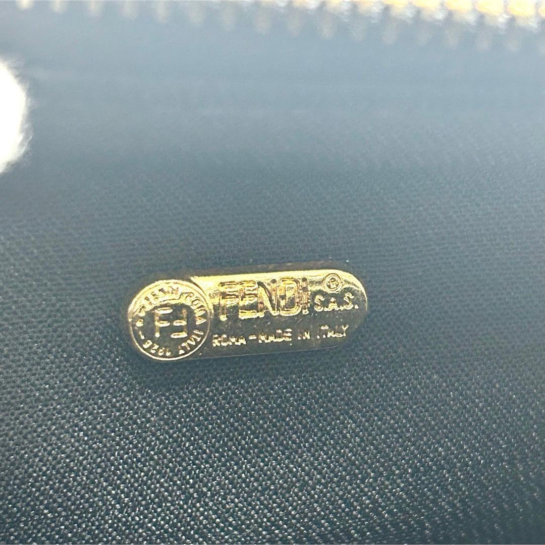 フェンディ　 ペカン　FFロゴ　PVC ハンドバッグ　ミニボストンバッグ