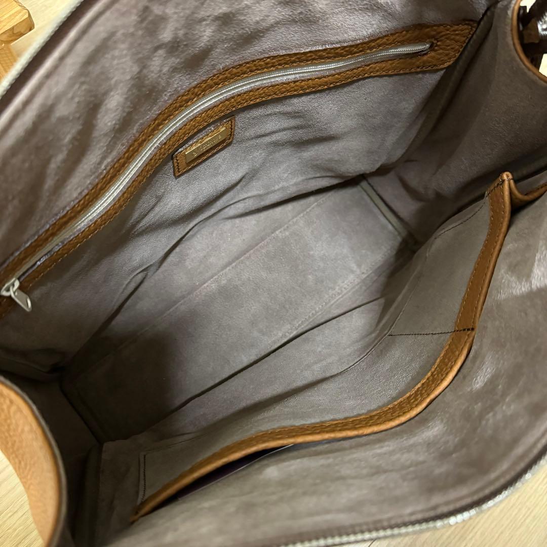 極上！銀座ヨシノヤ　ドイツシュリンク　ジップトップ　ビジネストートバッグ　A4