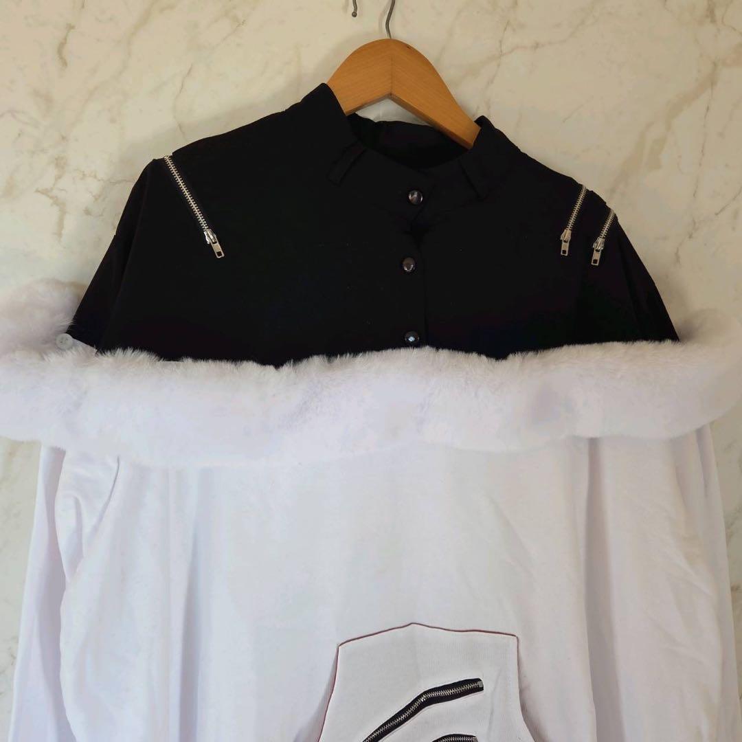 IRO IRO もふもふ娘のひっかきトップス トレーナー 白 ファー 肉球 新品