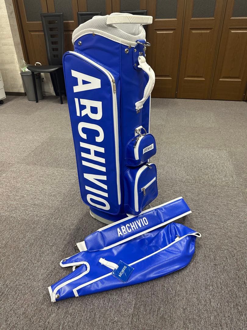 ARCHIVIO キャディバッグ 青　新品