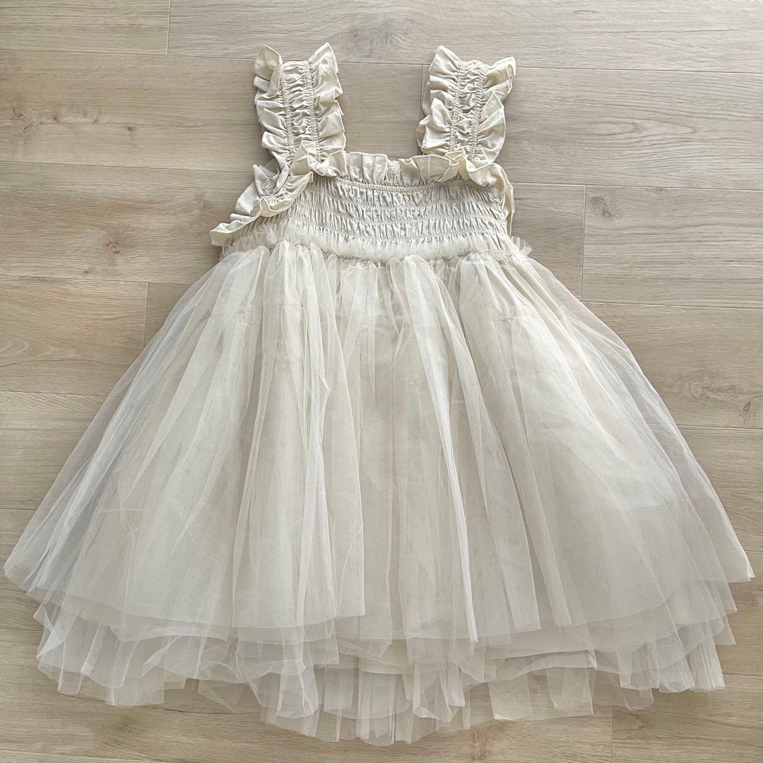 PERNA チュールギャザーキャミソール