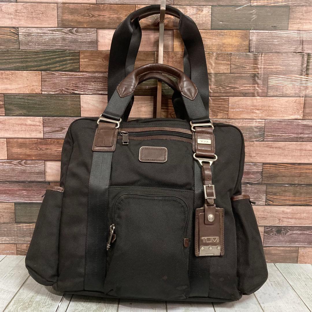 トゥミ　TUMI　ビジネスバッグ　3way ネームタグ　リュックサック　黒
