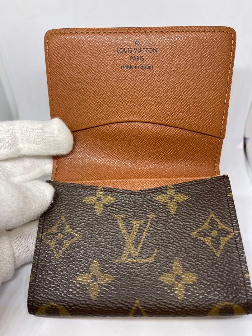美品　ルイヴィトン　モノグラム　アンヴェロップ　　名刺入れ　カードケース