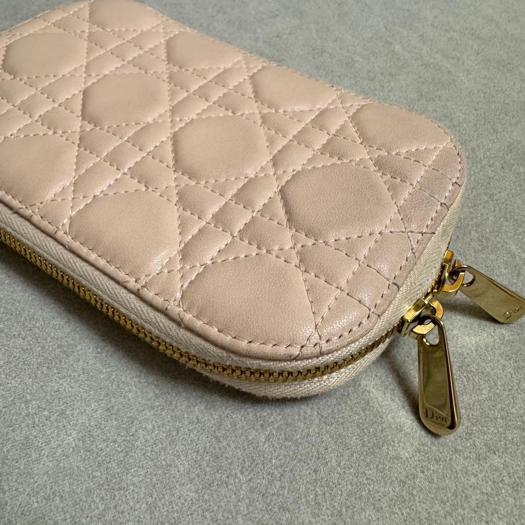DIOR ディオール フォンホルダー カナージュ ラムスキン