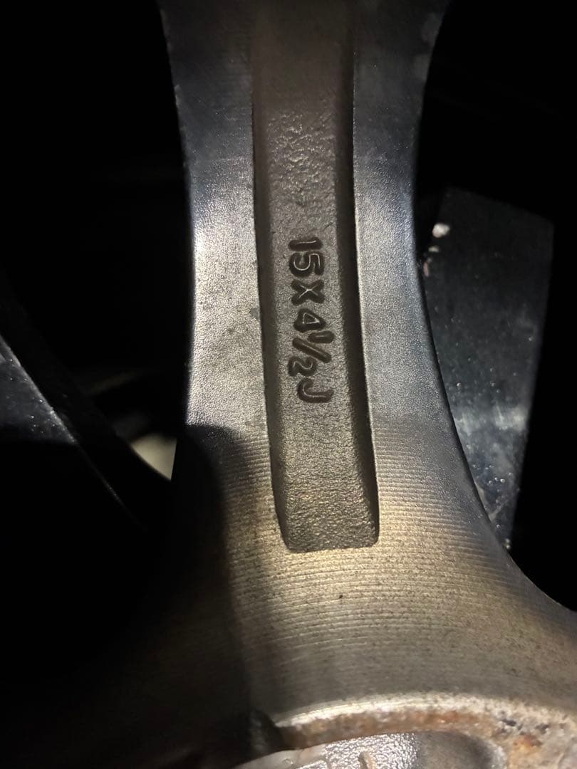 165/55R15 5スポーク　タイヤホイール4本セット